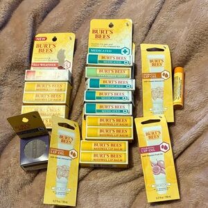 Burt's Bees Lip Care Assortment lot of 15